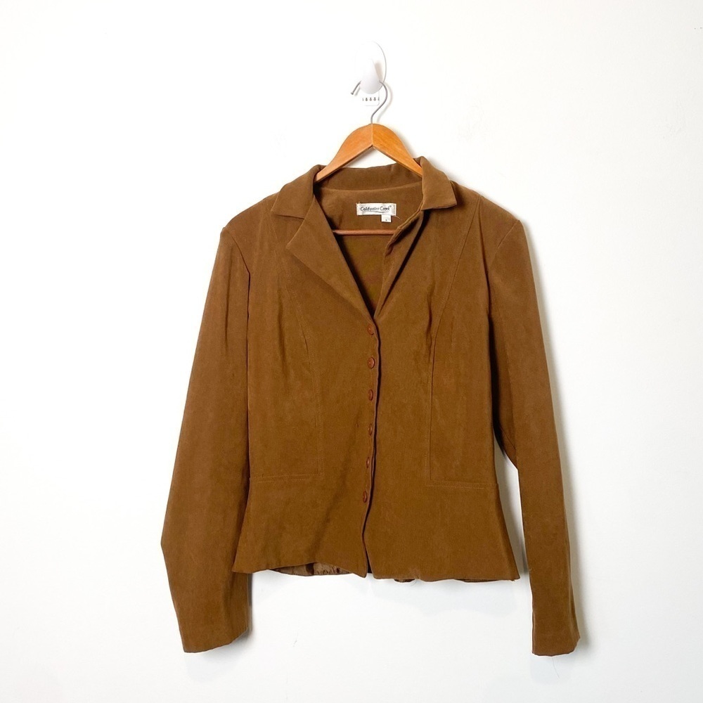 Vintage Tan Button Up Western Bohemian Blouse